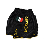 SHORT MUAY NEGRO ORO